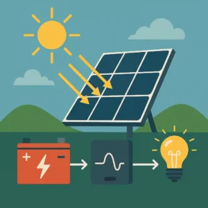 نحوه کارکرد باتری خورشیدی