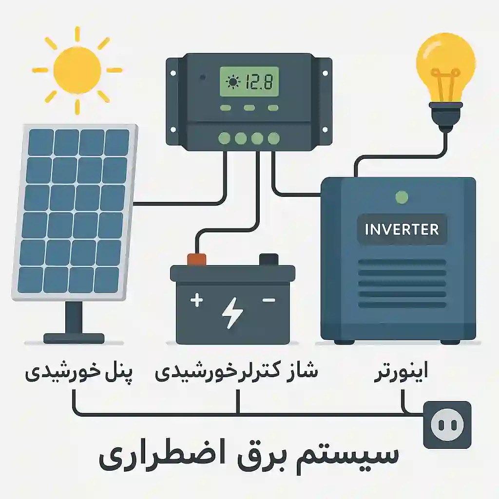 سیستم برق اضطراری خورشیدی